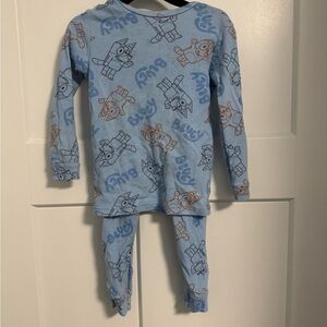 Bluey Kids Pajama Set - Light Blue and Brown